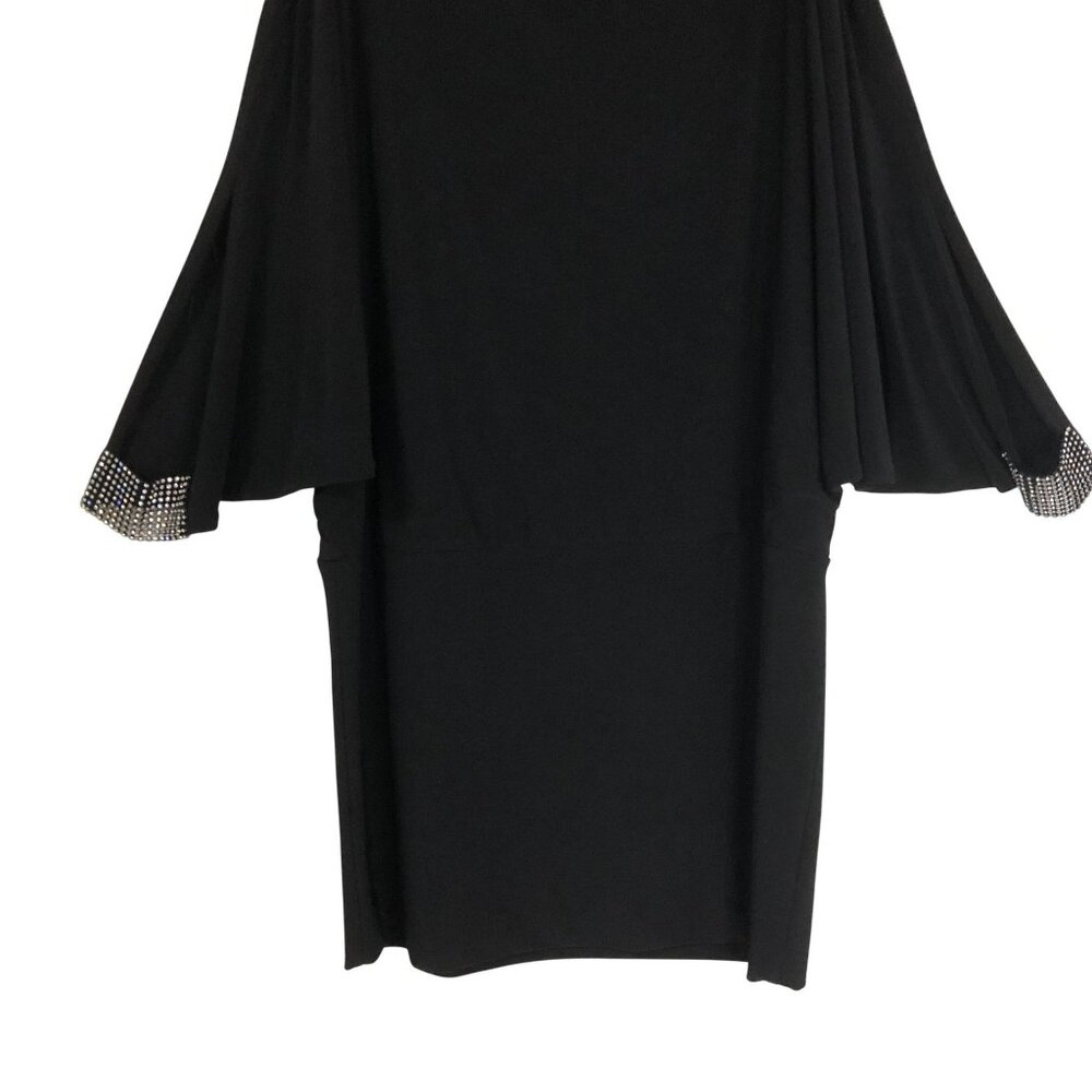 Betsy & Adam Cold Shoulder Dress With Rhinestone Accents Size 14 - Picture 5 of 8